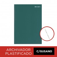 CARPETA PLASTIFICADA CON ACCO CLIP OFICIO VERDE