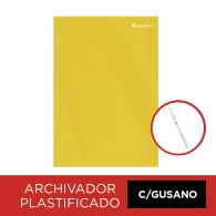 CARPETA PLASTIFICADA CON ACCO CLIP OFICIO AMARILLO