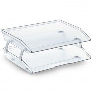 BANDEJA ACRILICO HORIZONTAL FACILITY DOBLE CRISTAL