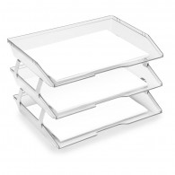 BANDEJA ACRILICO HORIZONTAL FACILITY TRIPLE CRISTAL