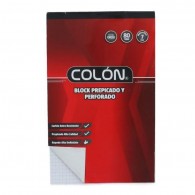 BLOCK OFICIO PREPICADO 7 MM BLANCO 80 HOJAS