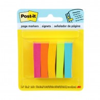 BANDERITAS ADHESIVAS TAPE FLAGS 1.5 CM X 5 CM 5 COLORES NEON 500 UN