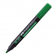 MARCADOR PERMANENTE DESECHABLE VERDE PUNTA REDONDA 52 FABER CASTELL