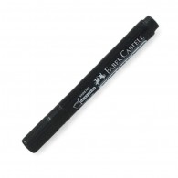 MARCADOR PERMANENTE FABER CASTELL NEGRO PUNTA BISELADA 54 CUERPO GRUESO PLÁSTICO