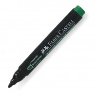 MARCADOR PERMANENTE DESECHABLE VERDE PUNTA BISELADA 54 FABER CASTELL