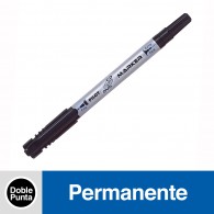 MARCADOR PERMANENTE DOBLE CD Y DVD 0.7 MM NEGRO