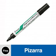 MARCADOR PIZARRA RECARGABLE PUNTA REDONDA COLOR NEGRO WBMA TM
