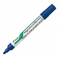 MARCADOR PIZARRA RECARGABLE PUNTA REDONDA COLOR AZUL WBMA TM