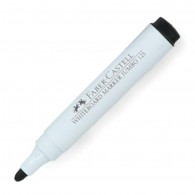 MARCADOR PIZARRA FABER CASTELL DESECHABLE  JUMBO 123 PUNTA FINA REDONDA CUERPO GRUESO PLÁSTICO  NEGRO 