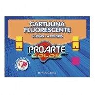 CARPETA CARTULINA FLUOR 6 HOJAS 6 COLORES