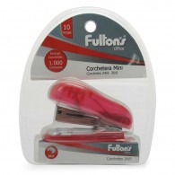 CORCHETERA PLASTICA MINI ROJO 10 HOJAS