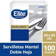 SERVILLETA MANTEL DOBLE HOJA 40 X 40 CM 24 PAQUETES X 100 UN