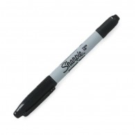 MARCADOR DOBLE PUNTA NEGRO SHARPIE 