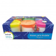 MASA PARA MODELAR 6 POTES COLORES SURTIDOS 50 GR
