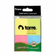 NOTA ADHESIVA 653 COLORES SURTIDOS NEON 200 HOJAS
