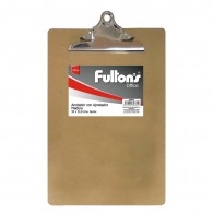 ANOTADOR MADERA OFICIO CON APRETADOR MARIPOSA FULTONS