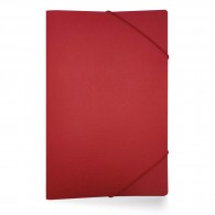 CARPETA CON ELASTICO PP OFICIO ROJA