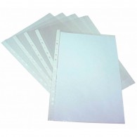 FUNDA PARA ARCHIVO TRANSPARENTE BORDE BLANCO CARTA 1 UN