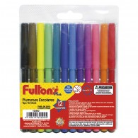 PLUMON DELGADO 12 COLORES