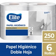 PAPEL HIGIENICO JUMBO DOBLE HOJA 250 MT 6 ROLLOS
