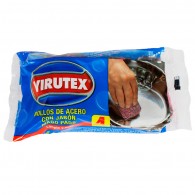 VIRUTILLA OLLA MAGO PADS CON JABON X 4 ANTIBACTERIAL ESTUCHE
