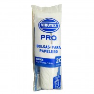 BOLSA BASURA ROLLO 50X55 20 UN BLANCO