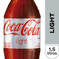 BEBIDA LIGHT DESECHABLE 1,5 LITROS COCA COLA