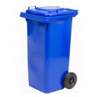 CONTENEDOR BASURA COLOR AZUL 120 LT