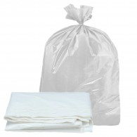 BOLSA BASURA PLANA  BLANCA 50X55 10 UN