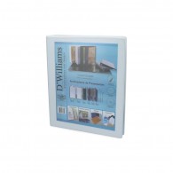 ARCHIVADOR CATALOGO A4 3 ANILLOS DE 1 1/2" BLANCO D´WILLIAMS