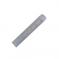 REGLA METALICA  FUNDA ROJA  15 CM