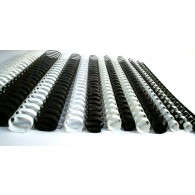 ANILLOS PLÁSTICOS 16MM NEGRO 50UNI PARA 130 HOJAS DIAZOL