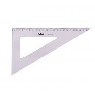 ESCUADRA ACRILICA HUMO 60 BISELADA 22 CM