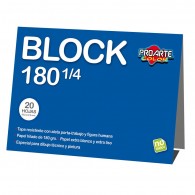 BLOCK DIBUJO MEDIO N 180 1/4 20 HOJAS