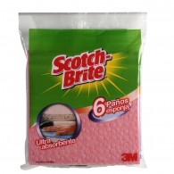 PAÑO COCINA CELULOSA ROSADO 6 UN