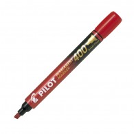 MARCADOR PERMANENTE PUNTA BISELADA SCA400 COLOR ROJO