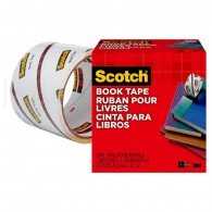 CINTA ADHESIVA LIBRO 76.3 MM 13 MT TRANSPARENTE 7.5 CM MOD. 845