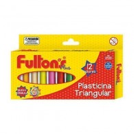 PLASTILINA 12 COLORES TRIANGULAR FULTONS