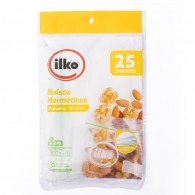 BOLSA HERMETICA SNACK 25 UN 16 X 8 CM