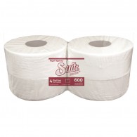 PAPEL HIGIENICO HOJA SIMPLE 600 MT 4 ROLLOS