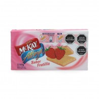 GALLETA ALTEZA OBLEA CON CREMA  FRUTILLA 140 G MC KAY
