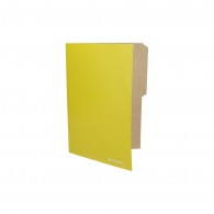 CARPETA CARTULINA CON PESTAÑA PIGMENTADA AMARILLA BRILLANTE 41 A 80 HOJAS RHEIN 