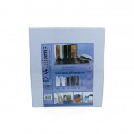 ARCHIVADOR D WILLIAMS CATÁLOGO OFICIO 2 ANILLOS 3 PULGADAS BLANCO