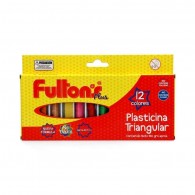 PLASTILINA 12 COLORES TRIANGULAR FULTONS