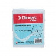 SOBRE  CARTA BLANCO 80 GSM 50 UN. DIMERC