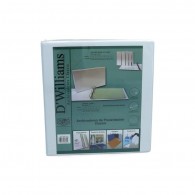 ARCHIVADOR CATALOGO CARTA 2 ANILLOS 1 1/2 BLANCO CLASSIC D WILLIAMS