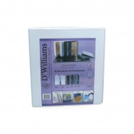 ARCHIVADOR CATÁLOGO A4 2 ANILLOS 2 PULGADAS PARA 520 HOJAS BLANCO D´WILLIAMS