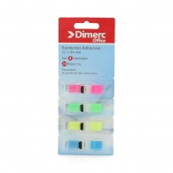 BANDERITAS ADHESIVAS  DIMERC TAPE FLAGS SET 4 UNIDADES MINI COLORES