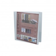 ARCHIVADOR CATÁLOGO CARTA 3 ANILLOS  1/2 PULGADAS BLANCO PARA 150 HOJAS D´WILLIAMS