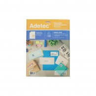 ETIQUETA INK JET/LASER ADETEC 66X25 MM 1500 UN50H